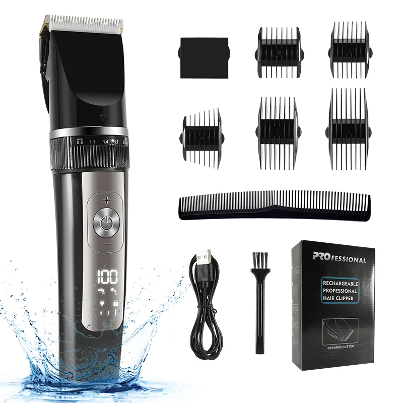 Men\'s Clippers and Trimmers Set Professional Hair Clippers for Men Cordless Barber Clippers Set for Cutting Hair Clipper