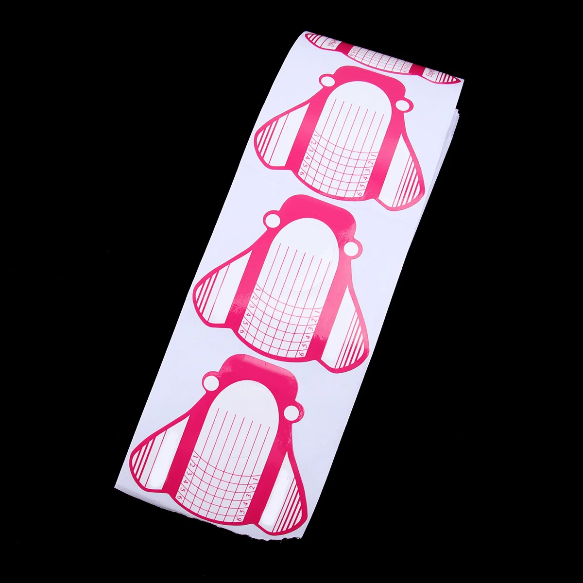 200Pcs Nail Art Tips Extension Stickers Horseshoe Shaped Manicure Tool for Beginners Students Female Friends Gift