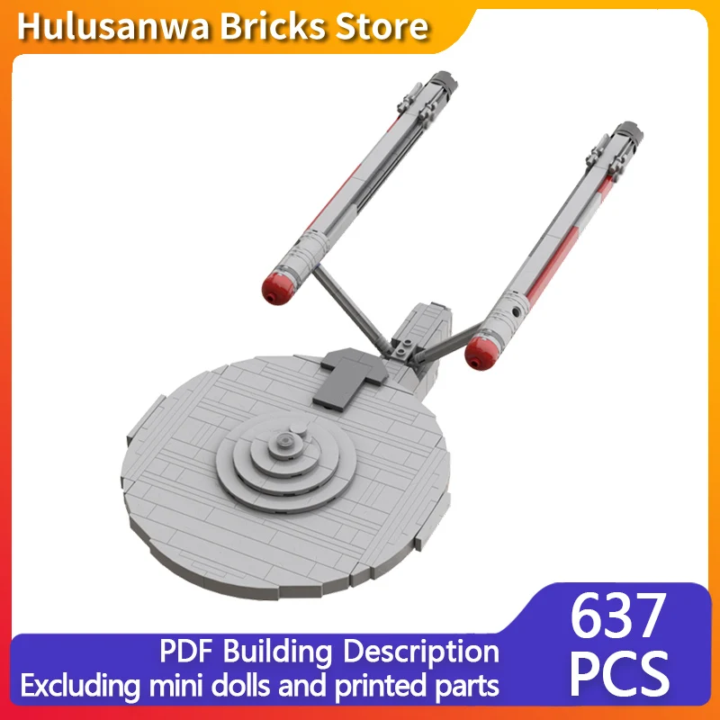 

Популярная модель фильма MOC, строительные кирпичи, космический тяжелый крейсер, модульная технология, подарки, праздник, сборка, детские игрушки, костюм