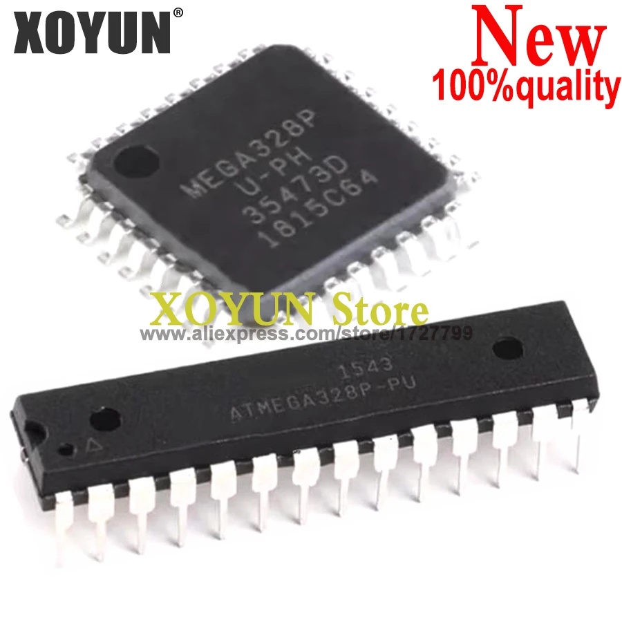 (1piece)100% New ATMEGA328P-AU MEGA328P-AU MEGA328P ATMEGA328P-PU MEGA328P-PU QFP-32 DIP-28