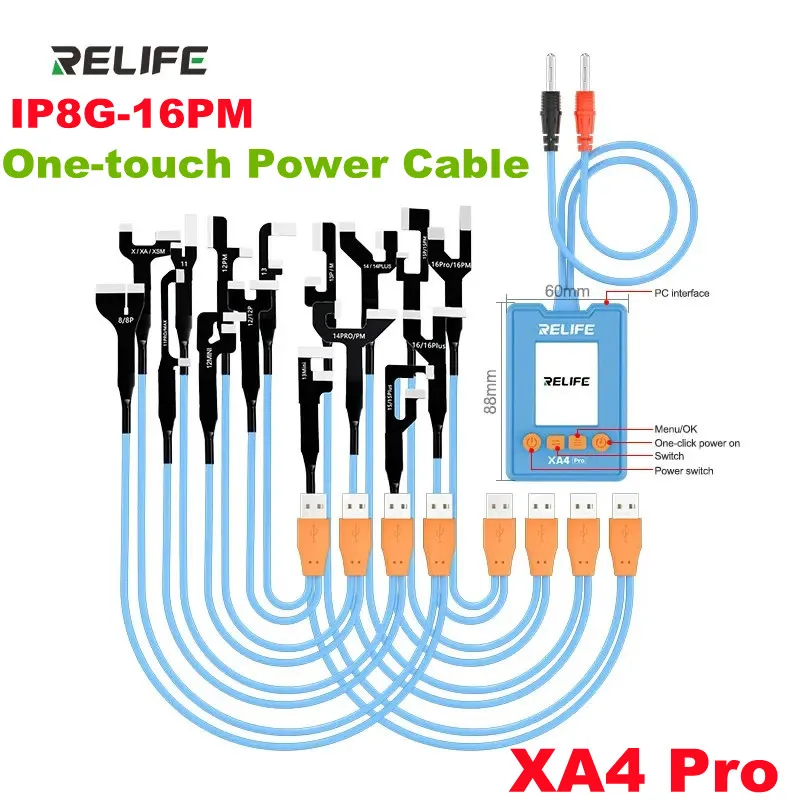 

RELIFE XA4 Pro One-Click Boot Cable Set for IP8G-16PM Solve The Problem of Auto Restart & Screen Flashing and Inability To Boot