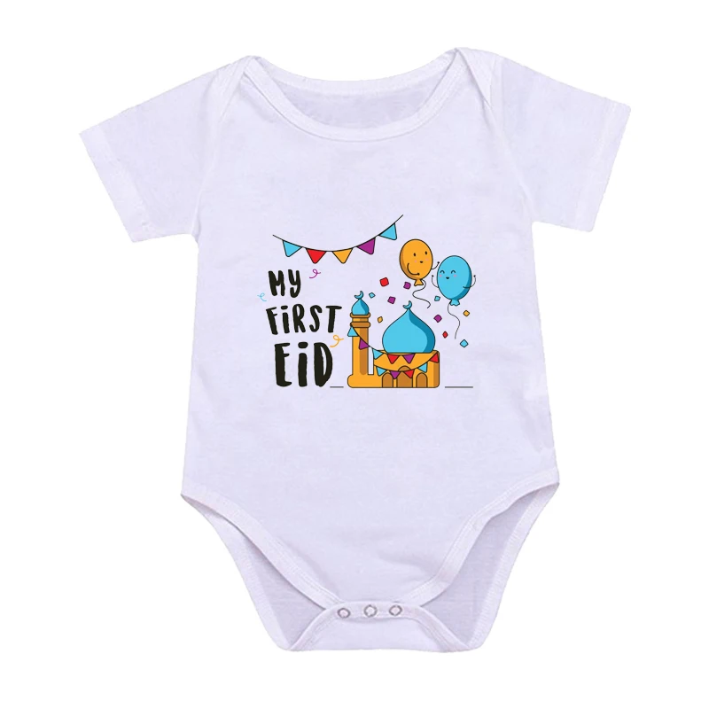 My Player Eid Print Baby Short Sleeve Jumpsuit, Caasual Letter, Girl Boy Rompers, Newborn Clothes, Newborn Baby Gifts, 2025