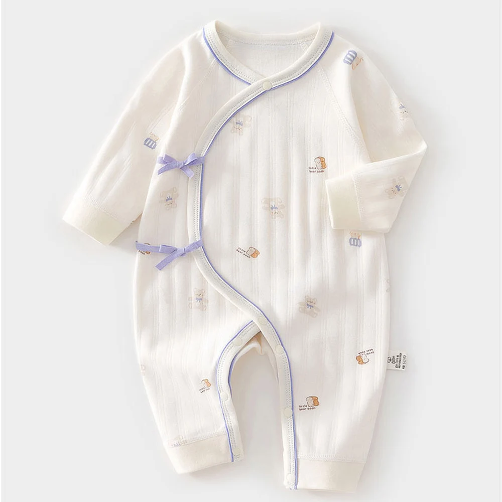 Newborn Baby Girl Clothes Hospital Baby Boy Romper Long Sleeve 100% Cotton 0 6 Months Unisex Baby Jumpsuit