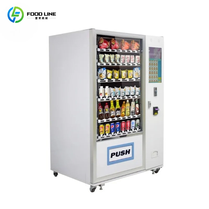 Customized Touch Screen Snack Vending Machine for Foods and Drinks