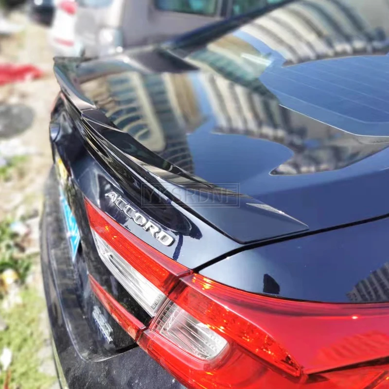 Car Tail Wing Decoration For Honda Accord 2018 2019 2020 ABS Plastic Primer Color Rear Trunk Spoiler