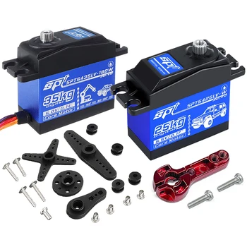 SPT5435LV 35KG Large Torque Metal Gear Digital Servo for 1:8 1:10 RC Crawler SCX10 TRX4 D90 Airplane Medium Alloy Case