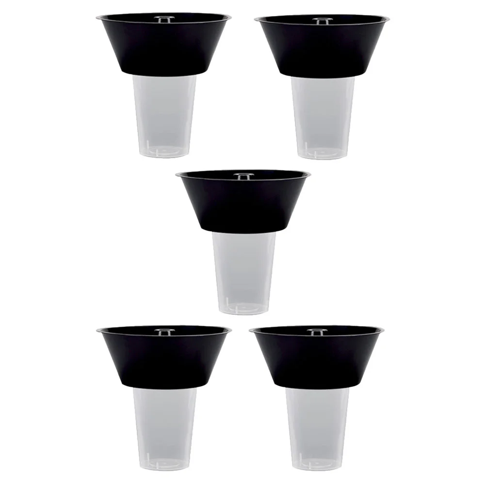 5 Sets Drink Cup Espresso Fried Chicken Storage Bowl Combined Snacks Holder Tray Pp Soda Water Cups Plastic Drinks Toddler