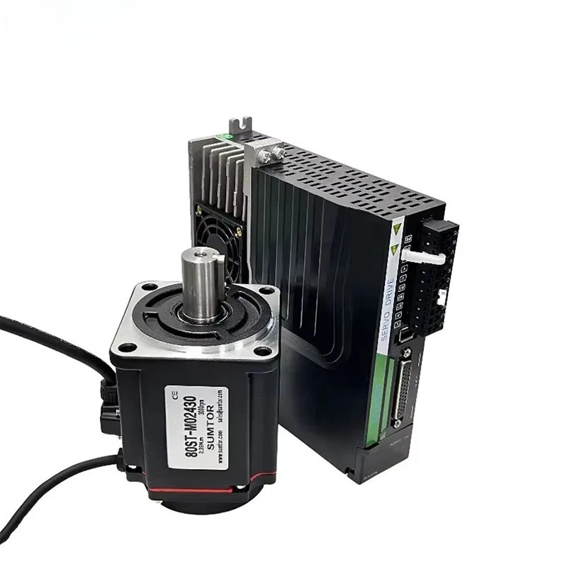

Servo Motor 750W 80ST-M02430 Servo Motor Driver Kit AC220V 2.39Nm 3000rpm Motor for Cnc Servos Machine