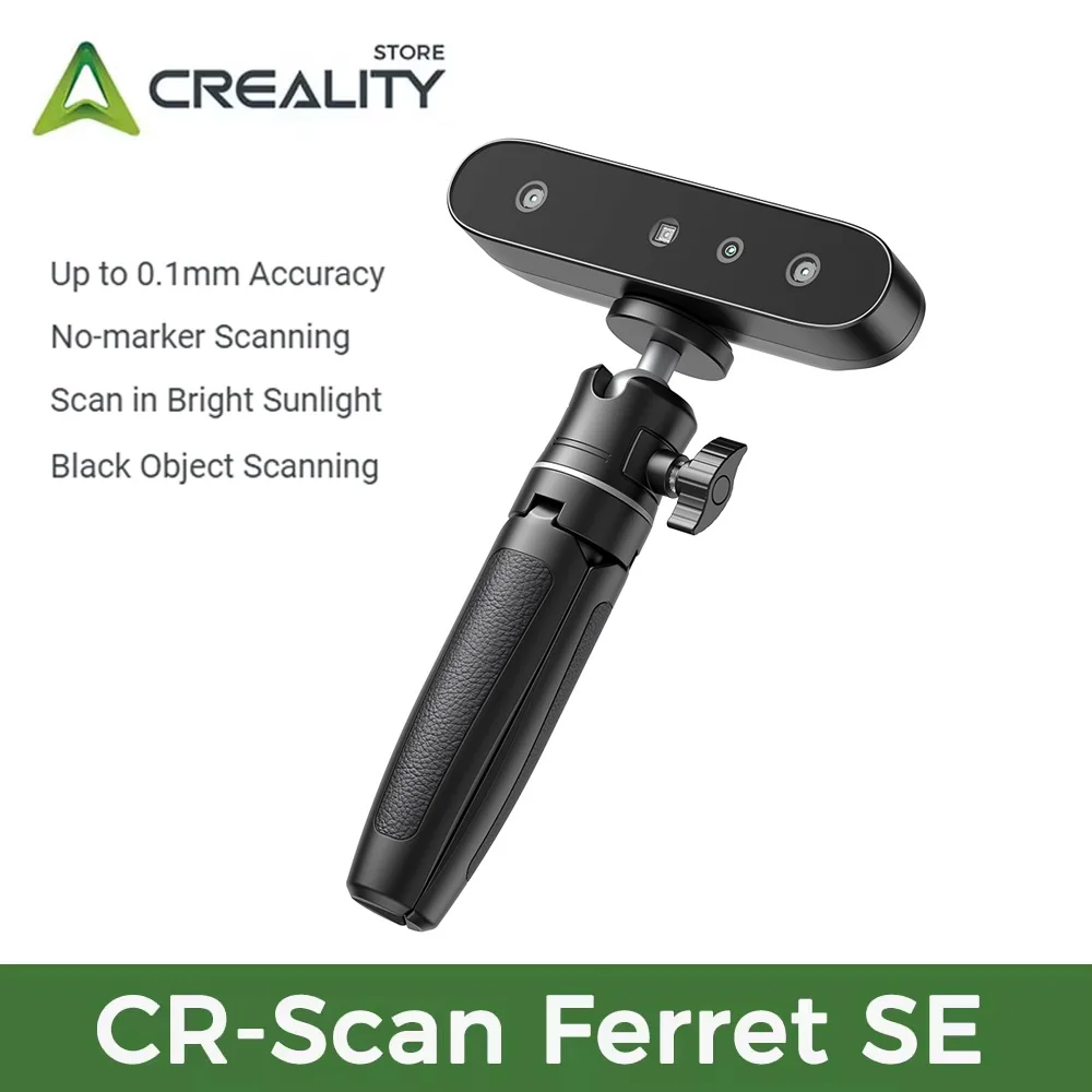 creality cr scan ferret se 3d scanner portatil scanner 30fps digitalizacao rapida 01 mmacuracy 24bit fullcolor scan 3d 01