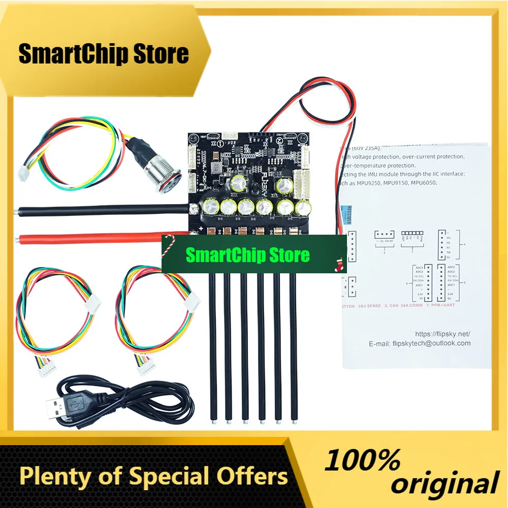 SmCpNew Arrival Dual Fsesc6.7 Plus With Power Button Based On Vesc6 Long Board Speed Controller 100a 12s Skateboard Esc