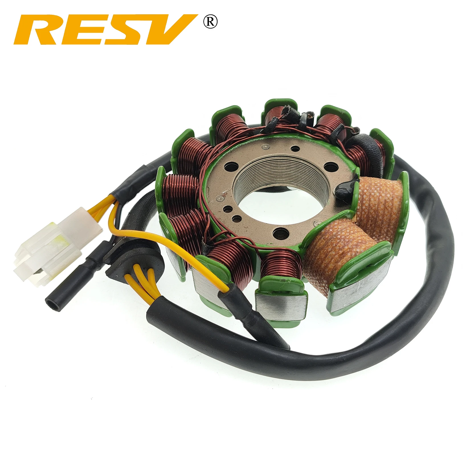 RESV for Honda CH 125 SPACY CH125 1984-1996 Elite 125 1984 4 Wire 11 Poles Full-Wave AC Ignition Coil Stator Generator