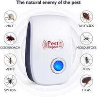 1Pcs Pest Reject Ultrasound Mouse Cockroach Repeller Device Insect Rats Spiders Mosquito Killer Pest Control Household Pest