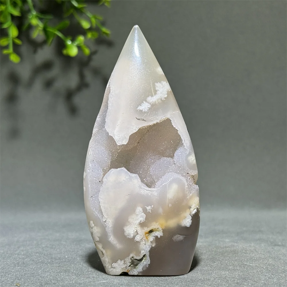 Natural Gem Powder Amethyst Agate Free-Form Torch Home Decoration Energy Wind Hydrotherapy Healing Spiritual Meditation Chakra