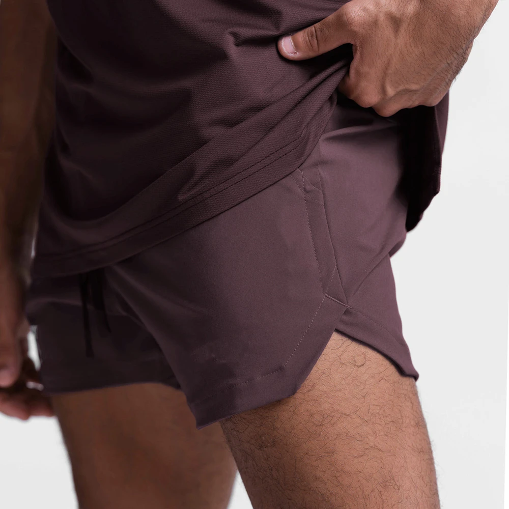 Herren Fitness Shorts Sommer Gym Sport training Laufen lässig schnell trocknende Fünf-Punkt-Jogger solide atmungsaktive männliche kurze Hosen