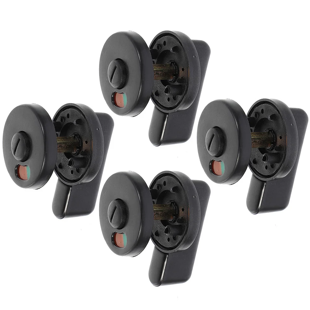 

4Pcs Bathroom Stall Lock Public Toilet Privacy Indicator Rotatable Handle Open Closed Occupied Restroom Partition Lock