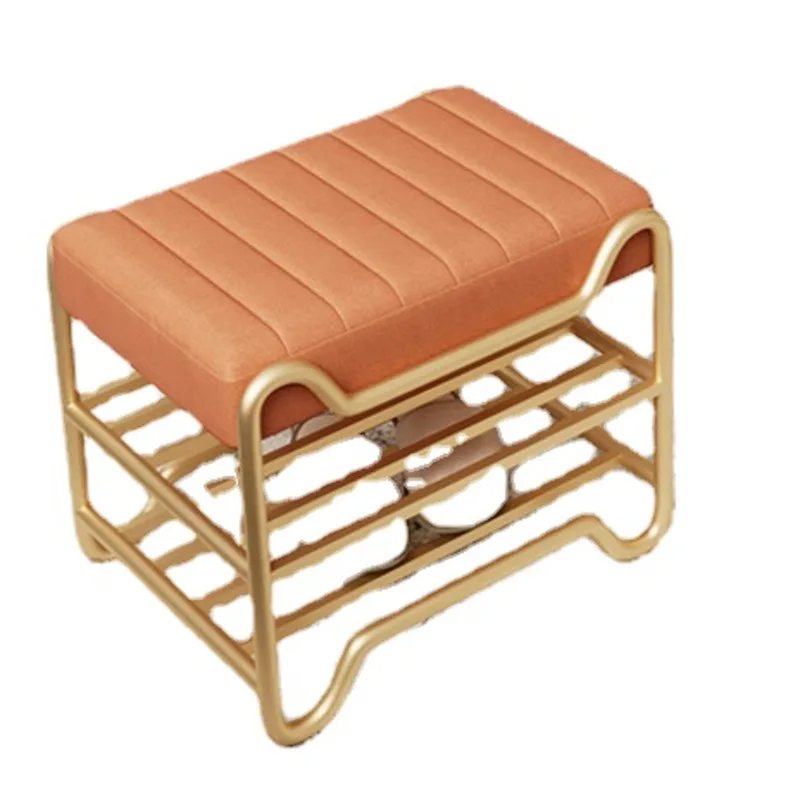 Nordic Modern Shoe Rack Multi-layer Structure Shoe Cabinets Soft Bag Cushion Furniture Stands Stable Load-bearing Hallway Bench