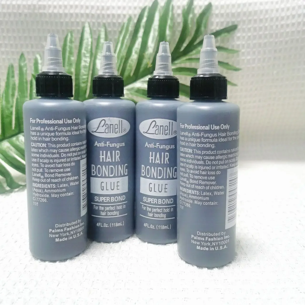 4 oz 118ml gel rambut hitam perekat super kuat, anti jamur dan gel rambut dengan daya rekat kuat, dirancang khusus untuk wig, lembut dan tidak