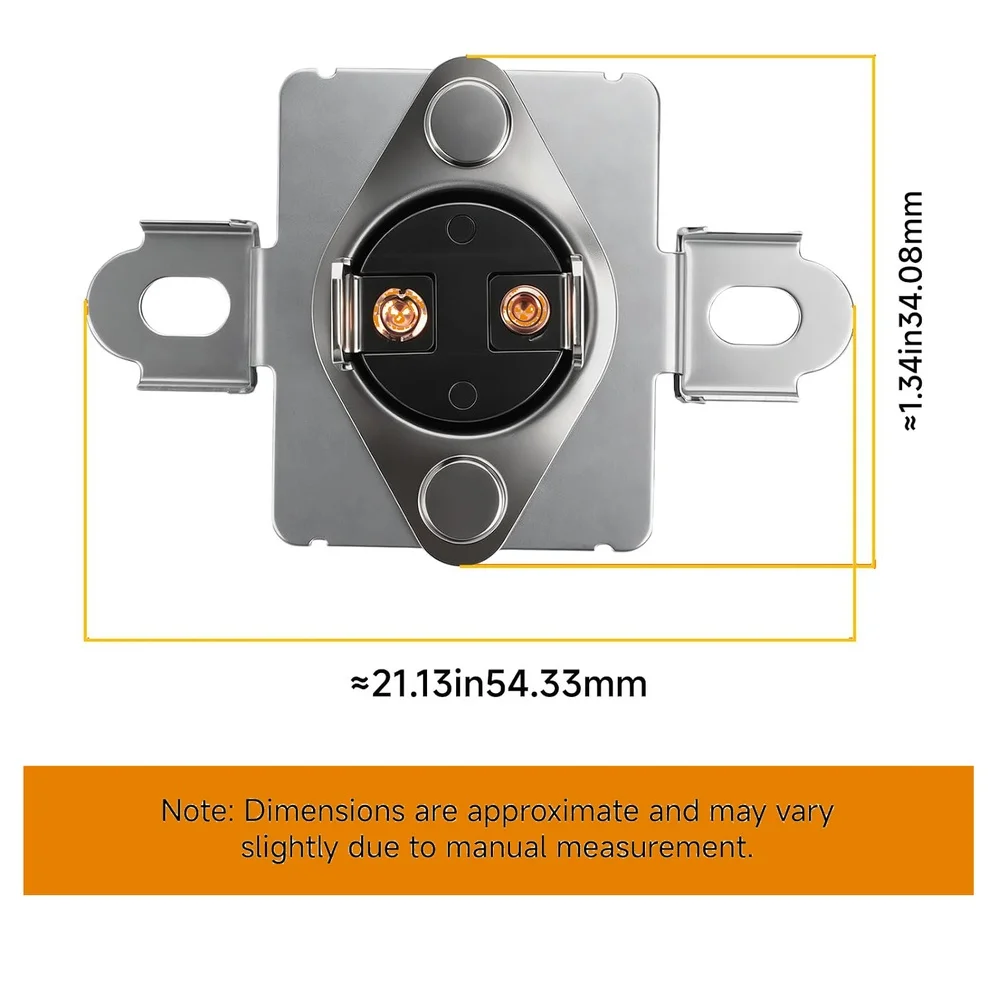 Thermal Fuse 137539200 Replacement for Dryer Units Featuring Quick Retrofit Capability and Consistent 10A Holding Performance