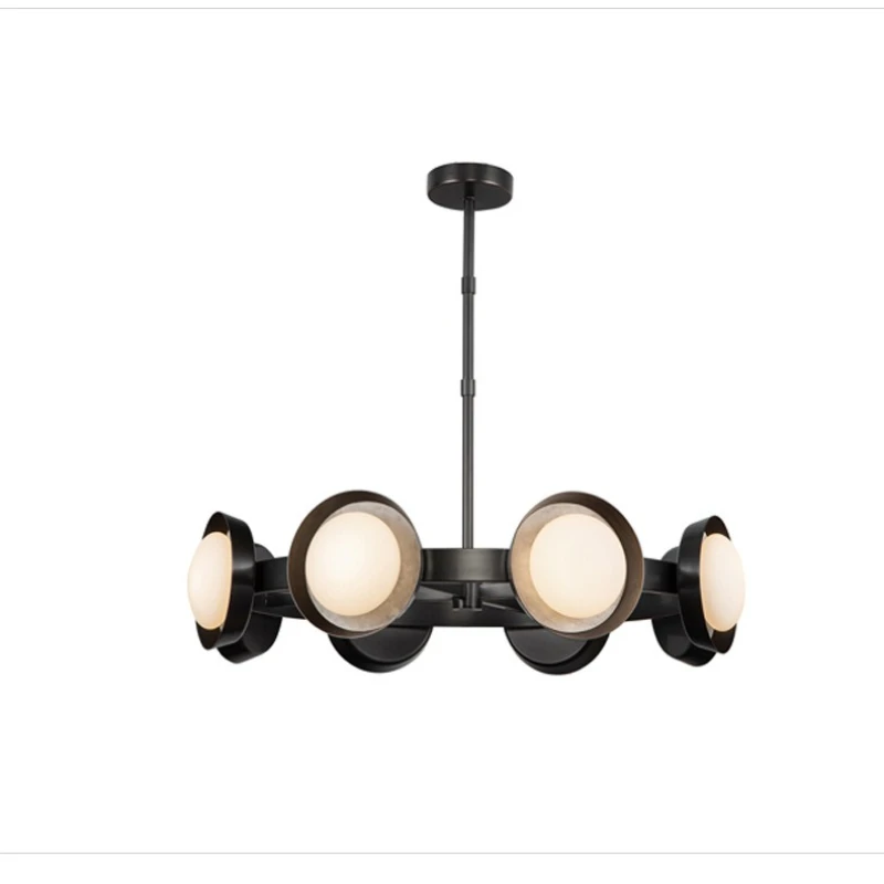 

Marble chandelier light luxury living room lamp modern American minimalist creative designer dining room bedroom lamp