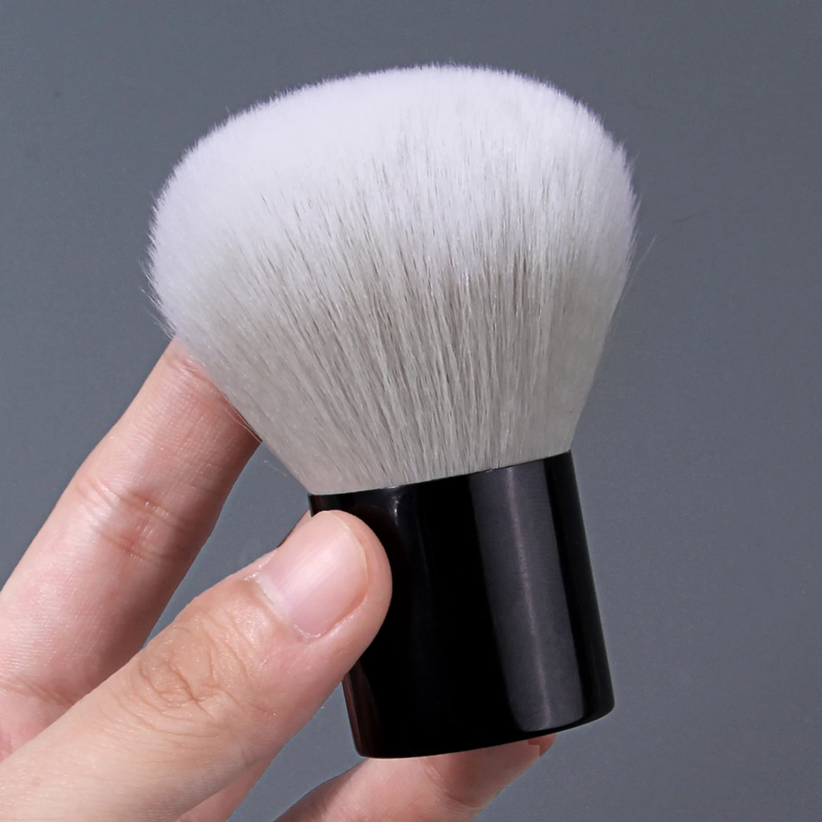 Nail Dust Brush Large Fluffy White Hair Black Handle Manicure Cleaning Brush Remove Nail Powder Dust For Acrylic Nails Salon DIY