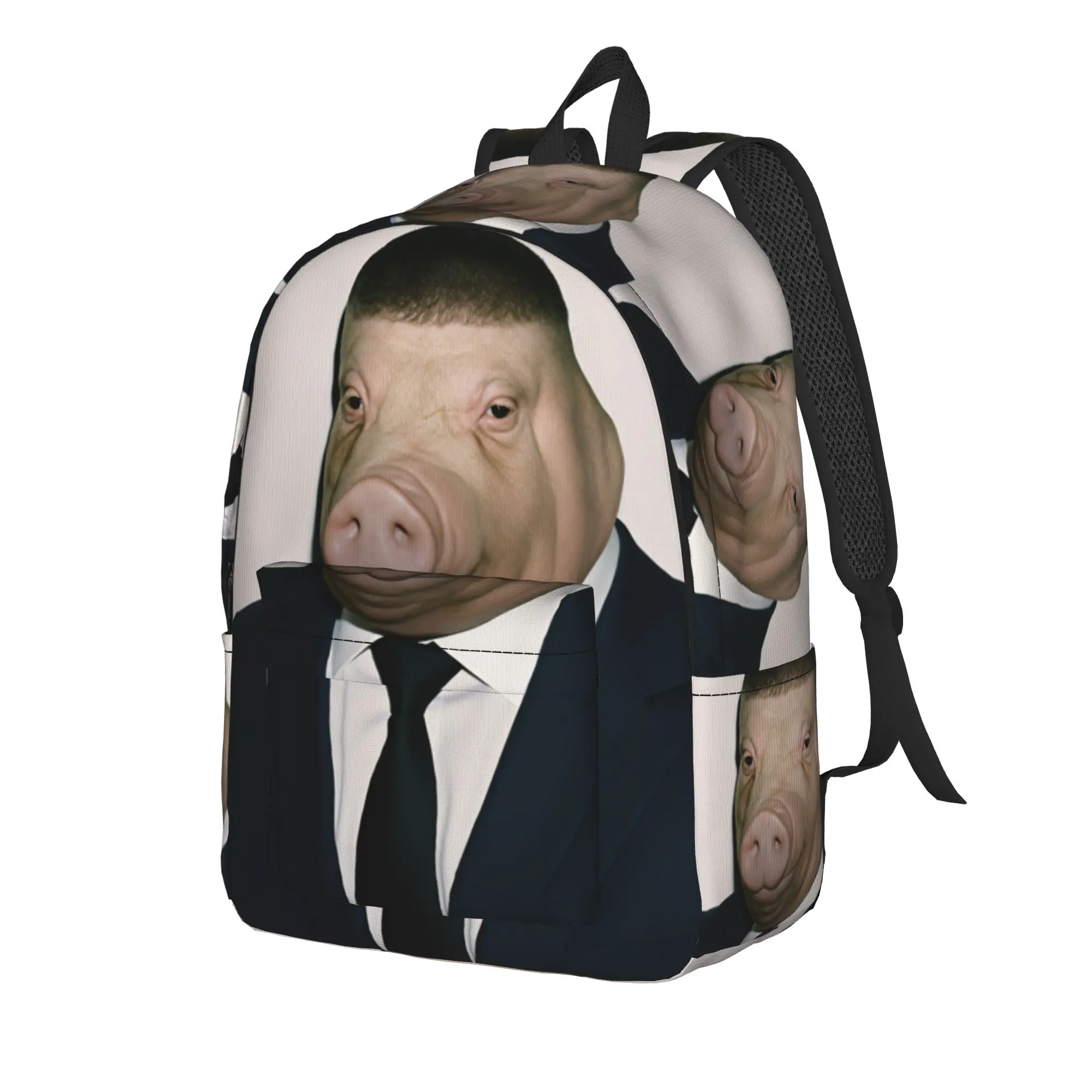 John Pork Is Calling Backpack  Modern Backpacks Boy Girl Hiking Lightweight High School Bags Designer Rucksack