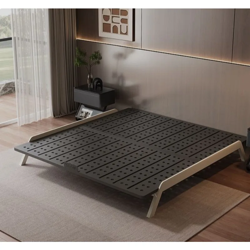 

Carbon steel suspended without bedside Small apartment master bedroom large Medium antique double No backrest