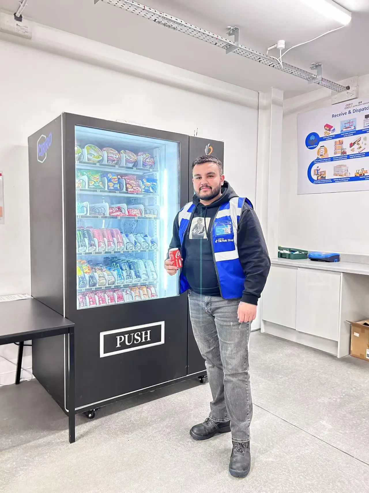 Smart Snack & Drink Vending Machine Combo | Cashless Automatic Vending Machine for Business | Remote Management