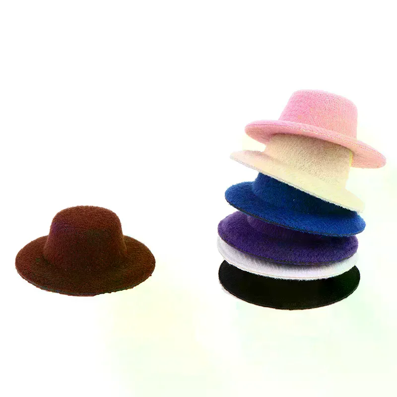 5pc 1:12 Dollhouse Miniature Hat Mini Dolls Hat Dolls House Accessories For Kids Creative Play