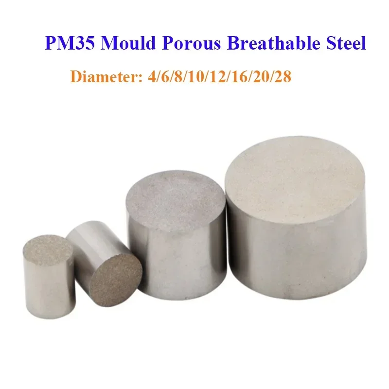 Mold PM35 Porous Metal Breathable Steel Mould Accessories Air Venting Valves Exhaust Plugs