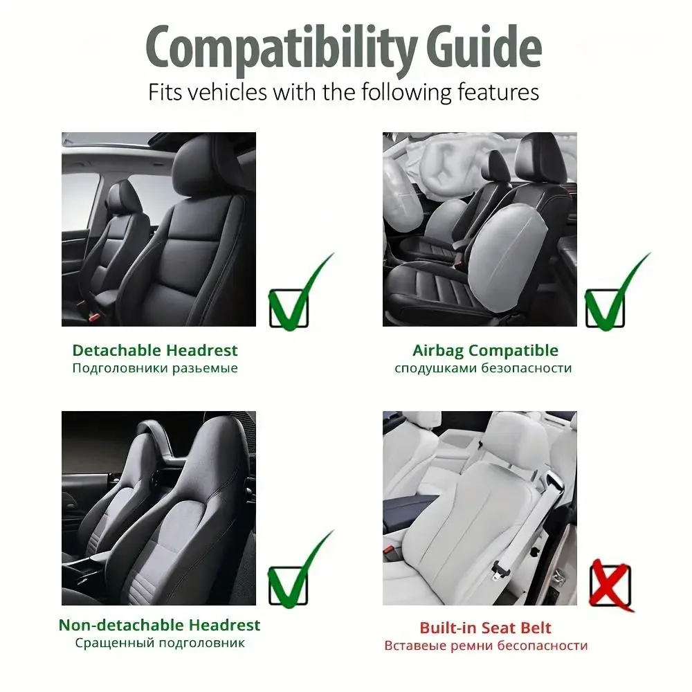 Car Seats With This 1pc Universal Durable Double Mesh Seat Cover!