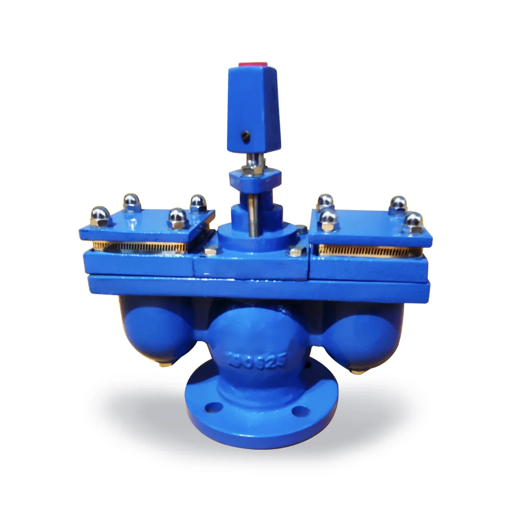 DN100 DI QT450 Air Vent Valve Compound Butterfly Release Valve with Flange/Threaded End for Base Media