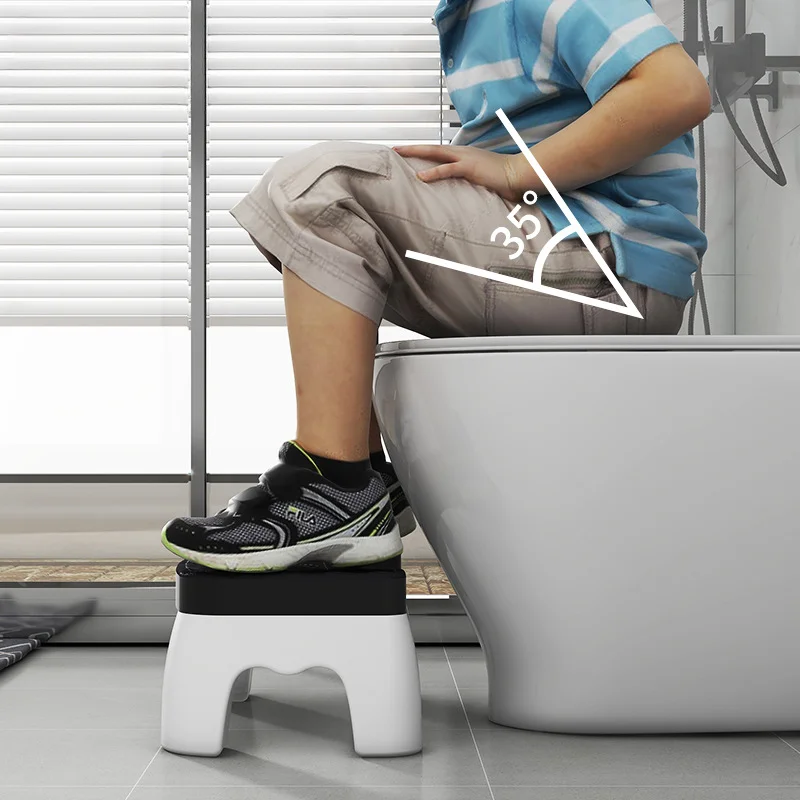 Non-Slip Squat Toilet Stool, Assento para os pés do toalete, Adulto e criança Footstool, Removível e Portátil, Acessórios do banheiro, Mobília Home, 1Pc