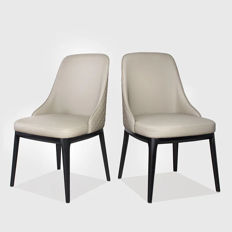 

Nordic solid wood chairs, dining table chairs, home high-end dining room stools, with back chairs