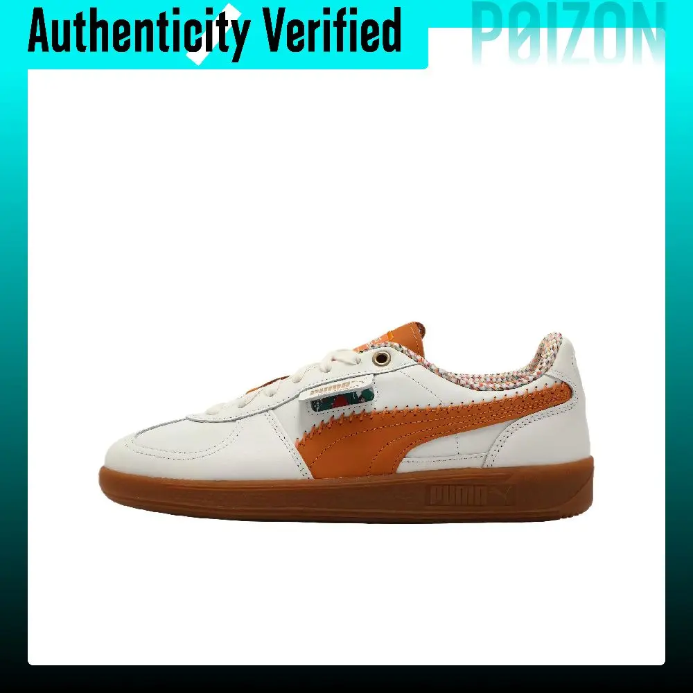 PUMA x SQUID GAME Palermo Comfortable Cushioning, Wear Resistant Low top German Army Trainers Unisex White Yellow 401074-01