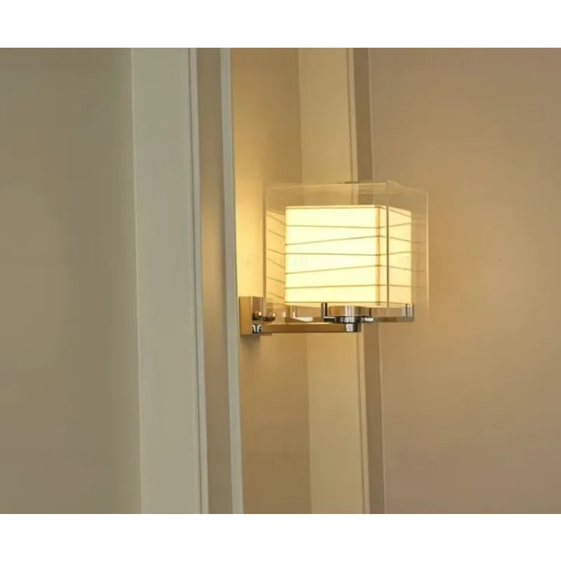 Hotel House Atmosphere Wall Lamp, Modern Minimalist, for Cafe, Corridor, Aisle, Bedroom Bedside Wall Lamp with Warm Light