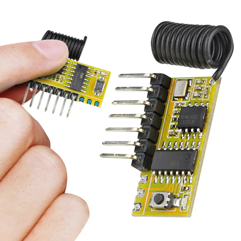 315Mhz/433Mhz Superheterodyne Wireless Receiver Module DC3.3-5.5V 1527 Learning Code Decoder Module for Remote Control