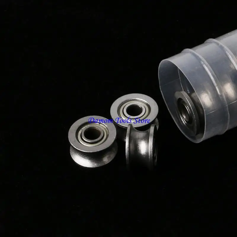 57be 10pcs/set u624zz 4x13x7mm U Ball Guide Guide Guide для железнодорожной дорожки
