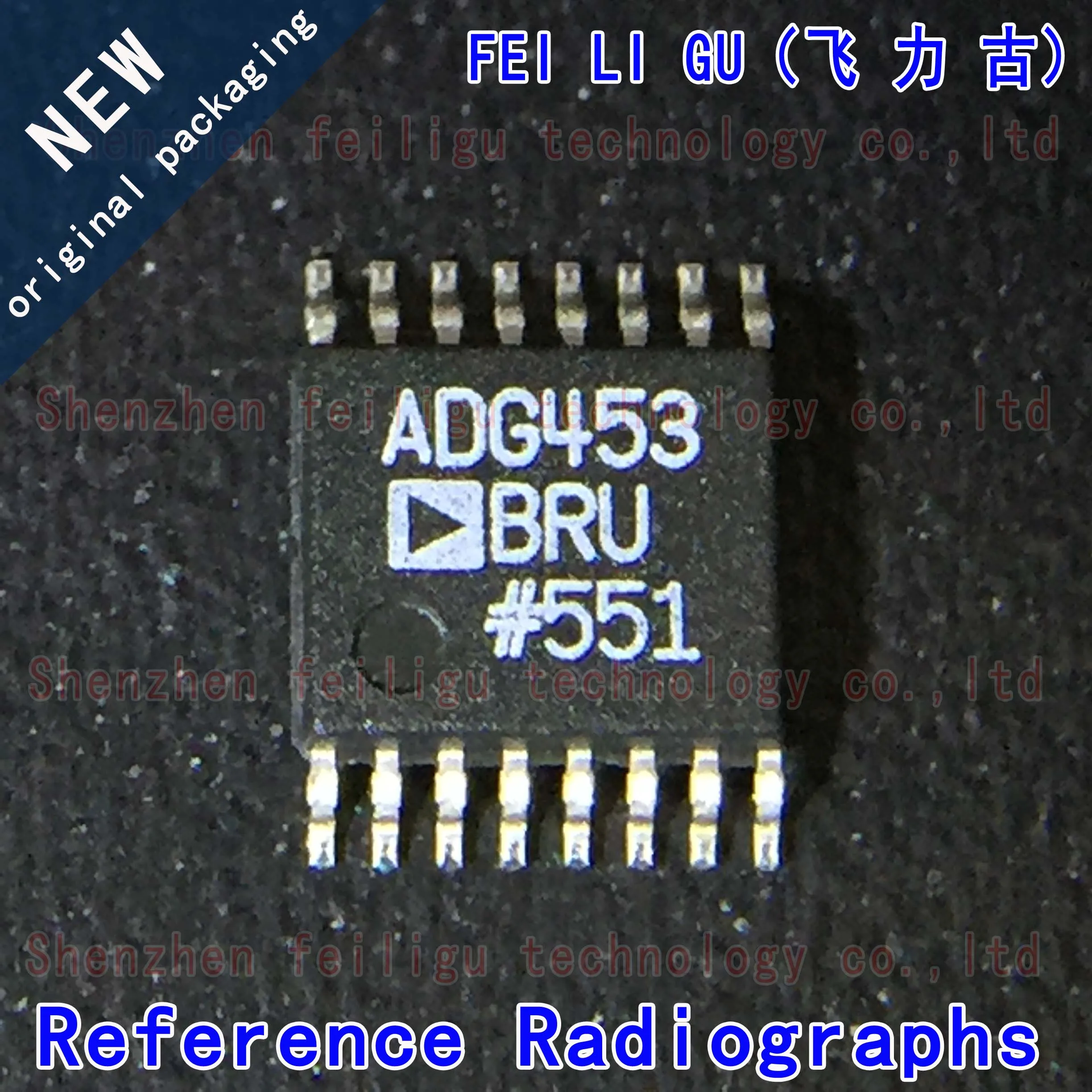 1/10/30Pieces 100% New original ADG453BRUZ-REEL7 ADG453BRUZ ADG453BRU ADG453 Package:TSSOP16 analog switch/multiplexer chip