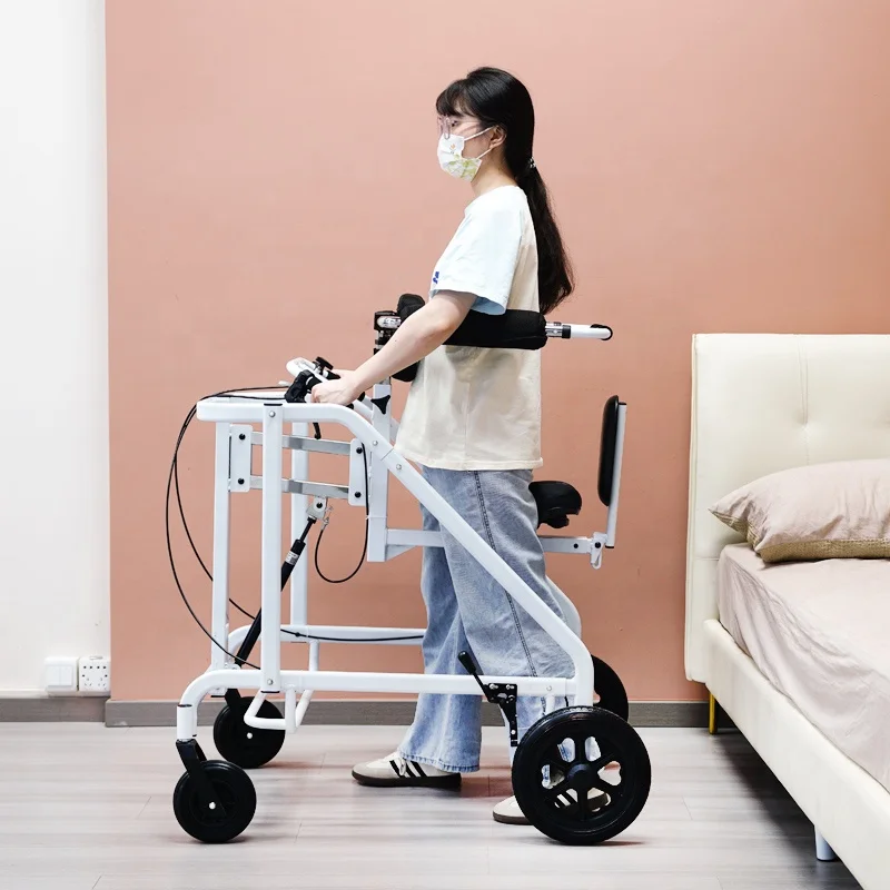 Coolfull Adjustable Gait Trainer Walker Home Care and Hospital Rehabilitation Equipment for Disabled Kids Elderly Walking Aid