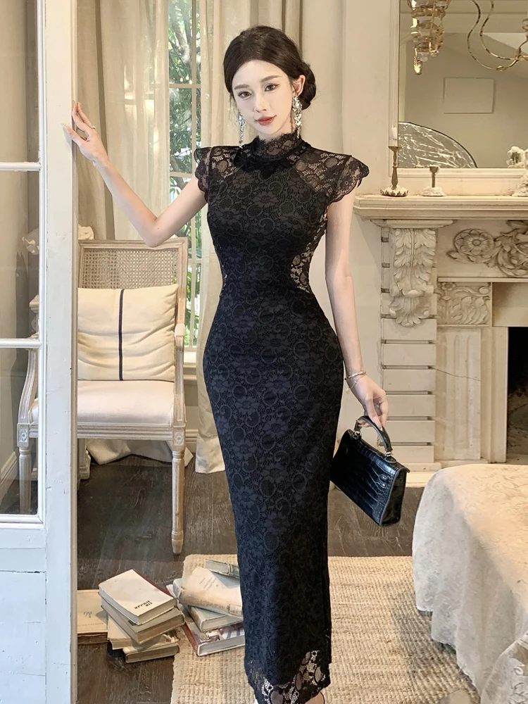 

Ele кружевная сексуальная длинная юбка с разрезом на талии, женская юбка Dr Luxury Fene Taste, летний сезон, силуэт H-образной формы