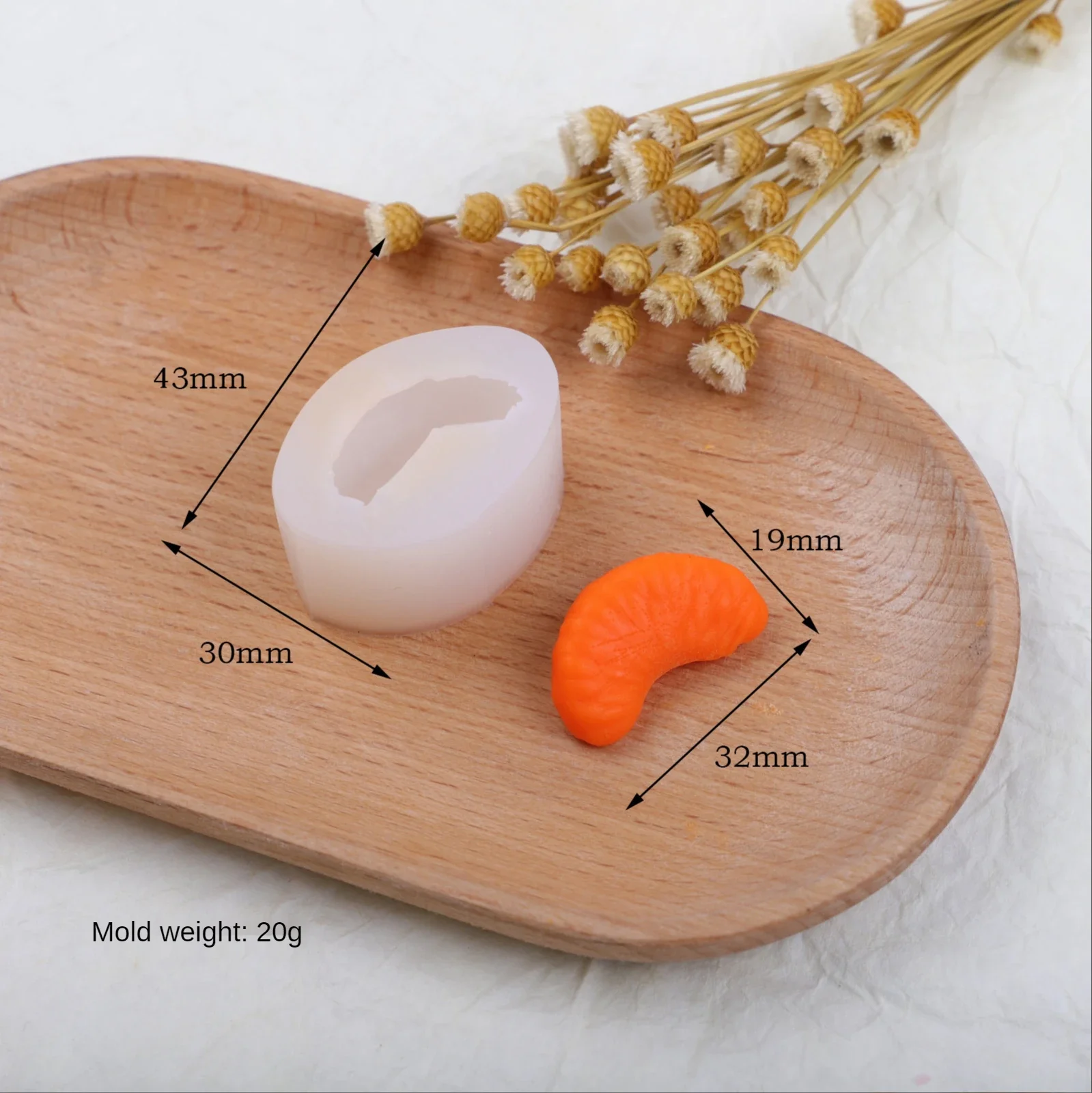 New Tangerine Shaped Cup Wax Decoration Mould DIY Handmade Cnadle Aromatherapy Mold Silicone Cake Mold Soap Forms Making Supplie