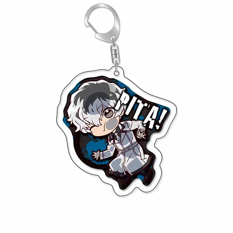 Kaneki Ken Arima Kishou JUZO SUZUYA Popular Anime Two-dimensional Peripheral Transparent Acrylic Keychain Cool Backpack Pendant