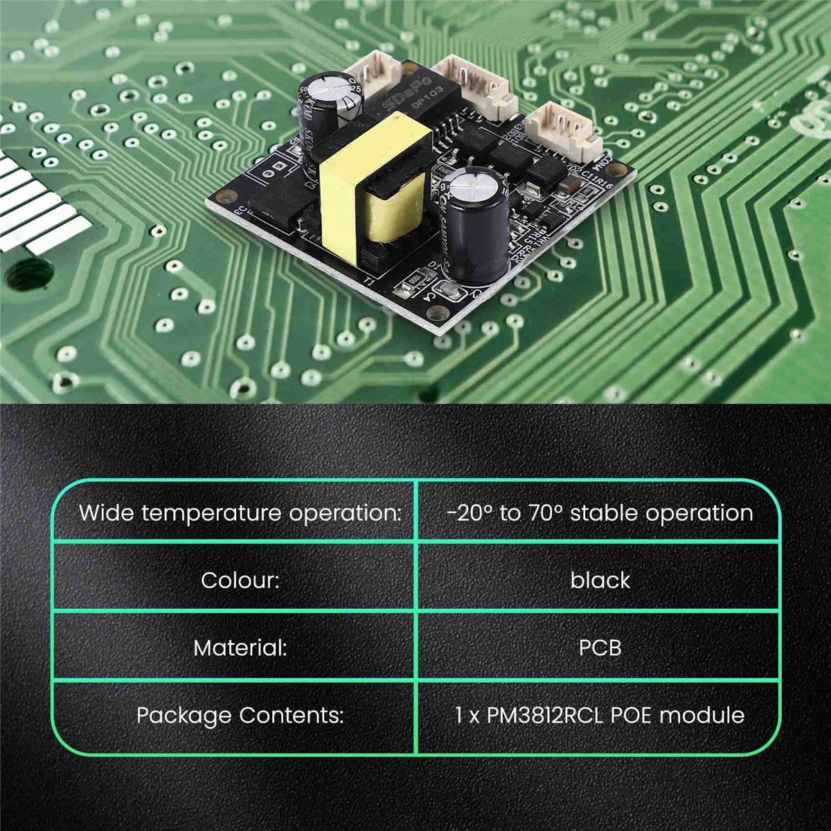 SDAPO POE Module PM3812RCL Isolated POE Module 12V1A Af Standard POE Module