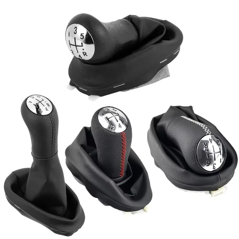 Funda  palanca  cambios  cuero  5 velocidas para Renault Clio 2 II Megane 2 II Kangoo, accesorios interiores para coch