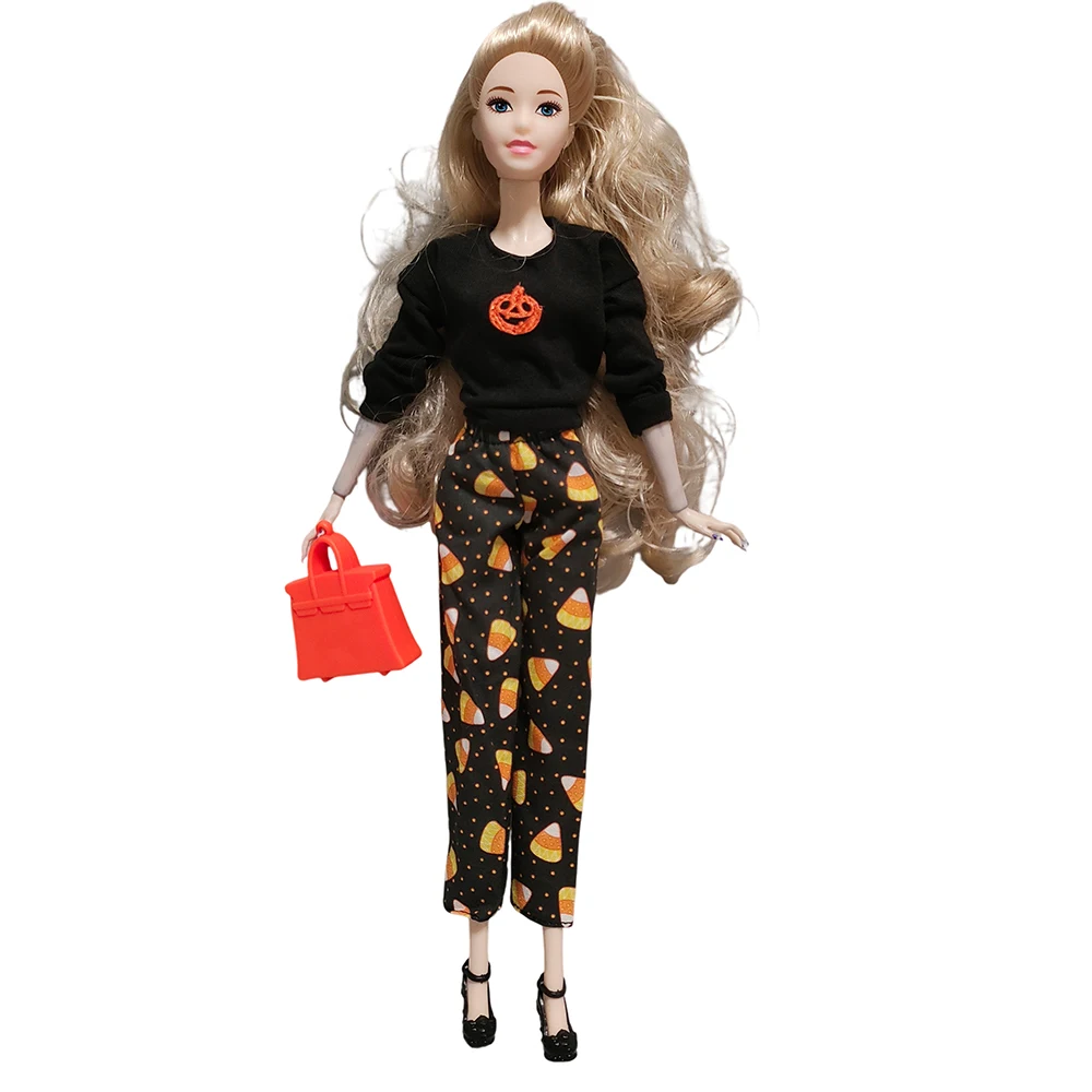 Scale 1/6 Doll Cosplay Halloween Clothes Outfit Dress Pants Cap Bag Sets for 12inch BJD Doll 30cm Doll Mengf Mizi Xinyi FR Doll