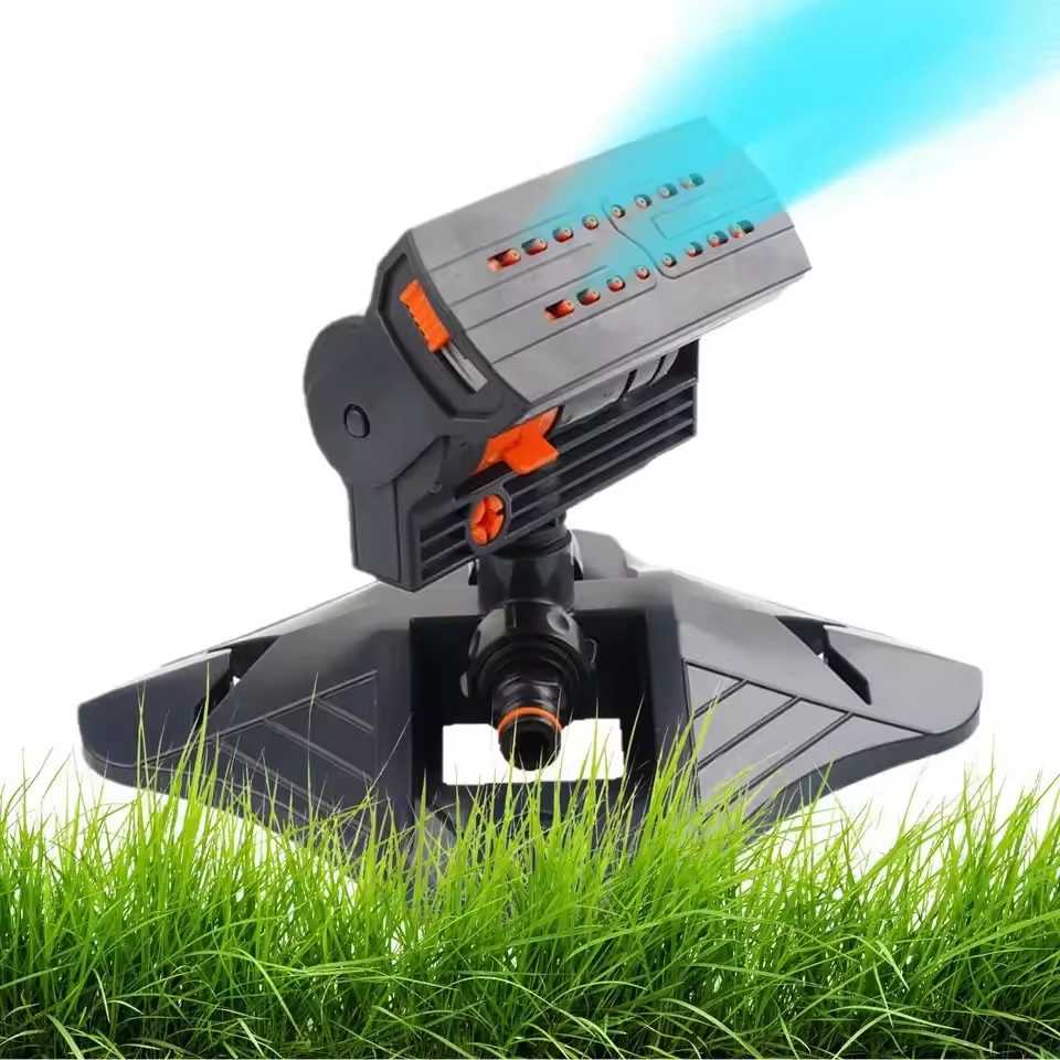 Large Coverage Lawn Sprinkler 16 Holes Automatic Garden Sprinkler Adjustable Irrigation Watering System for Outdoor Yard Garden