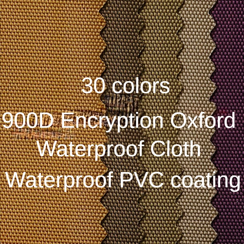 900D Oxford Waterproof Fabric By The Yard for Tents Awning Bags Diy Sewing PVC Coating Outdoors Cloth Thickened Encrypted Plain