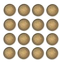 20pcs Iron Plain Edge Bezel Cups Cabochon Settings Flat Round Antique Bronze Tray: 25mm 27x2mm