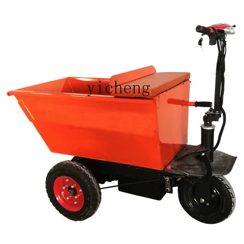 electric dump truck can ride Huangsha cement truck trolley