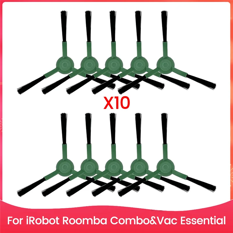 Confezione da 10 spazzole laterali per Irobot Roomba Combo e Vac Essential Series, Q0120 Y0140 Q0520 Q011 Y0110 Robot aspirapolvere-B91B